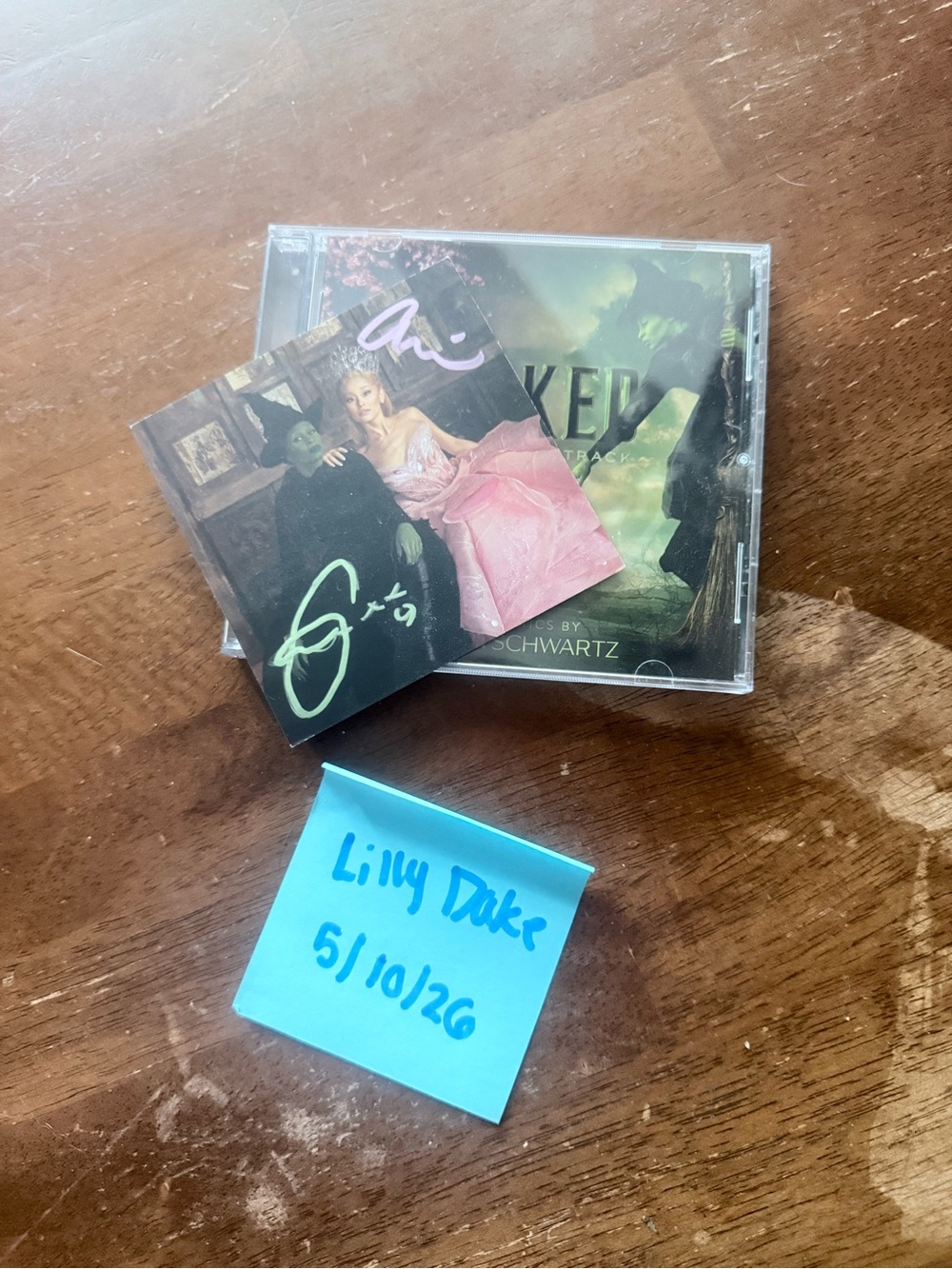 Signed Wicked Movie Soundtrack